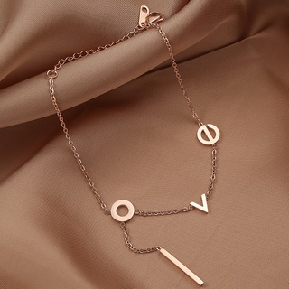 Lắc chân nữ titan LOVE O1-102 - CAM KẾT KHÔNG GỈ, KHÔNG BAY MÀU - BẢO HÀNH 12 THÁNG