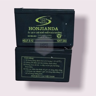 Bình ắc quy 12V 7.5Ah cho quạt sạc tích điện