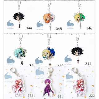 [SALE GIÁ XƯỞNG] Móc khóa  Sword Art Online Kiếm thuật trực tuyến S.A.O Kirito Atsuna móc khóa anime manga
