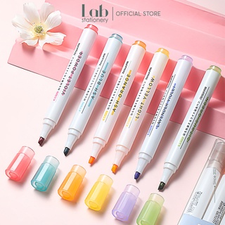 Bút Highlight Dạ Quang 6 Màu Dùng Đánh Dấu Nhớ Dòng, Trang Trí Bullet Journal