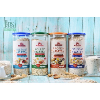 RED TRACTOR-Combo Yến mạch Protein-yến mạch Omega 3-yến mạch cán dẹt-yến mạch ăn liền-size lớn