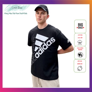 SALE- ẢNH THẬT Áo phông Nam Nữ Adidas trắng và đen chuẩn form xuất khẩu phù hợp cho bạn trẻ phối đồ đi chơi thể thao