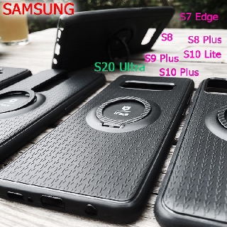 Ốp lưng Samsung S7 edge. S8 Plus, S9 Plus, S10 Plus, S10 Lite, S20 nhựa dẻo - Chống sốc siêu bền iFace - kèm iRing chống