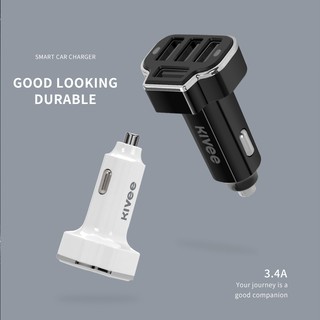 KIVEE UT803 Bộ sạc ô tô Sạc nhanh 4 cổng Màn hình LED USB
