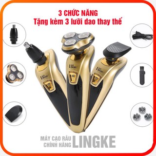 Máy Cạo Râu Thông Minh LINGKE FS3188, Dao Cạo Râu Đa Năng Chống Nước Cao Cấp(Bảo Hành 12 Tháng)