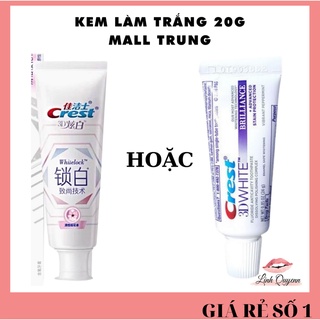 Kem đánh răng Crest 3D White Brilliance mini 20G Mall Trung- Tẩy trắng răng