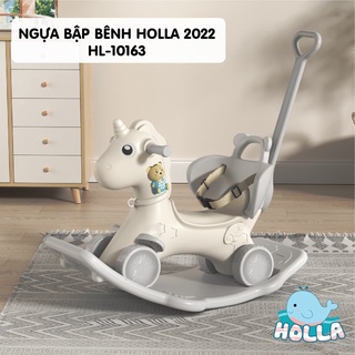 NGỰA BẬP BÊNH 3 IN 1 KIÊM XE CHÒI CHÂN CAYABE HOLLA MÀU TRẮNG