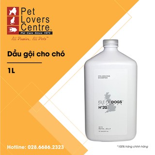 Dầu gội cho chó giảm rụng lông ISLE OF DOGS  COATURE - NO.20 ROYAL JELLY SHAMPOO 1L
