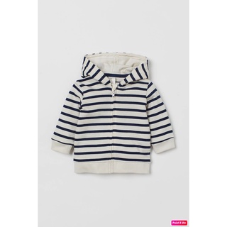 Áo khoác da cá bé trai, màu sọc navy - trắng, Hờ mờ UK săn SALE