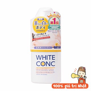 [Hàng Nhật Chính Hãng] Sữa tắm trắng da WHITE CONC 360ml Hàng Nhật Nội Địa, dưỡng ẩm da, bật tone da, trắng sáng da