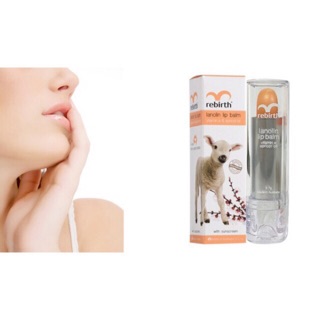 Son dưỡng môi chống nắng giàu Vitamin E Rebirth lanolin lip balm