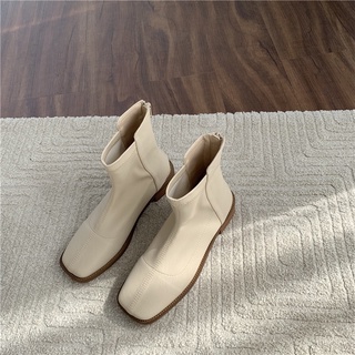 Giày boot nữ khóa kéo đế cao 3 phân M321 SHOEBYMAI