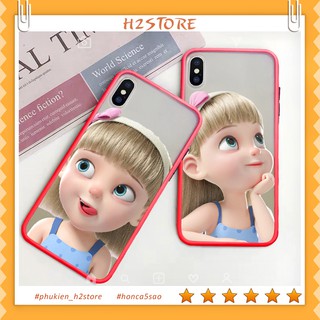 Ốp lưng iphone cô bé dễ thương cho iphone 7 plus 8 plus 6 s plus X s Xr Xsmax 11 pro max se2
