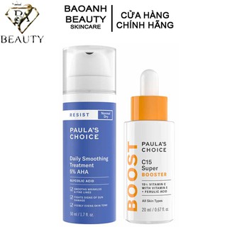 BỘ SẢN PHẨM LÀM SÁNG DA GIẢM NẾP NHĂN PAULA'S CHOICE 7660-7770