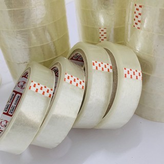 Cuộn băng keo trong gói hàng loại 12mm &amp; 24mm vrx34