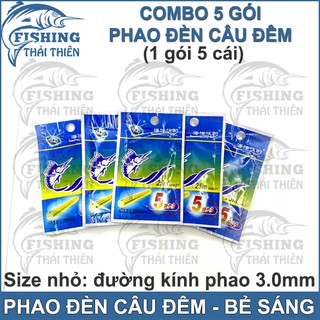 Combo 5 gói phao đèn câu đêm bẻ sáng loại nhỏ