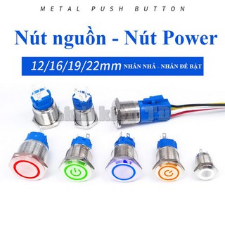 Nút nguồn nút power 12mm 16mm 19mm