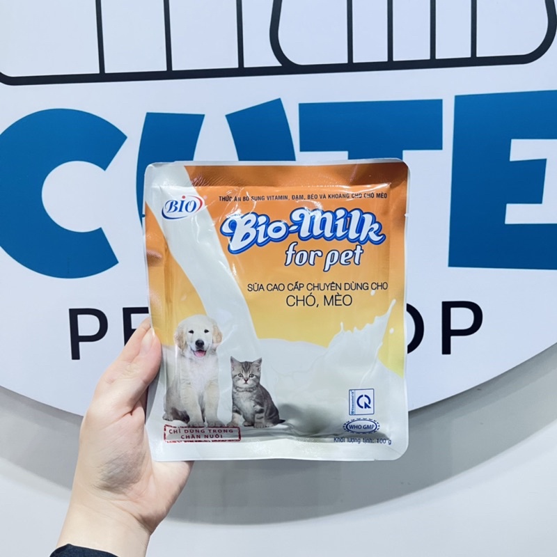 SỮA BỘT CAO CẤP BIO MILK CHO CHÓ MÈO GÓI 100GR
