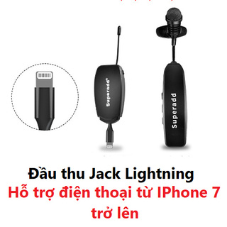 [Mã ELHACE giảm 4% đơn 300K] Micro cài áo không dây cho Iphone hãng Superadd