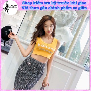 Áo Ba Lỗ Thun Gân Viền Bèo Mẫu Siêu Xinh Thời Trang Mùa Hè