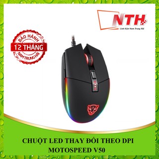 [Mã 153ELSALE2 giảm 7% đơn 300K] CHUỘT LED THAY ĐỔI THEO DPI MOTOSPEED V50