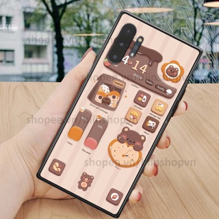 Ốp Samsung Note 10 / Note 10 Plus / Note 10+ in 3D icon gấu nổi siêu xinh, siêu đáng yêu, cá tính phong cách