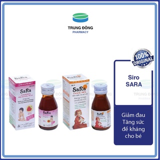 Siro giảm đau hạ sốt trẻ em SARA Paracetamol Oral Thái Lan, chai 60ml an toàn hiệu quả cao dễ uống - Trung Đông Pharmacy