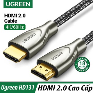 [Mã ELHACE giảm 4% đơn 300K] Dây HDMI 2.0 Xịn Ugreen HD131 Chính Hãng - Hỗ Trợ 4K*60Hz UHD, ARC, 18Gbps, Enthernet