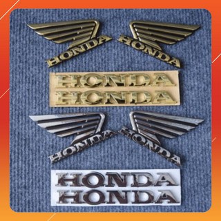 [BẢO HÀNH UY TÍN] COMBO LOGO CHỮ NỔI  VÀ CẶP CÁNH CHIM HONDA SIÊU ĐẸP