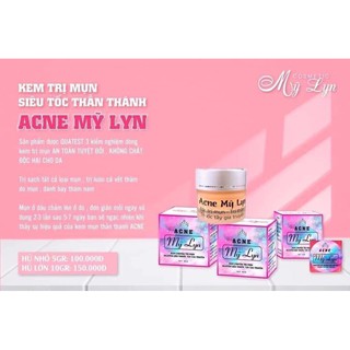 Kem Mụn Acne Mỹ Lyn ( hủ 5g và 10gr ) kèm quà