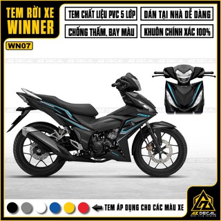 Tem Xe Winner 150 Mẫu Matrix | WN07 | Tem Rời Xe Winner V1 - Chất Liệu Decal Chống Nước, Bền Màu