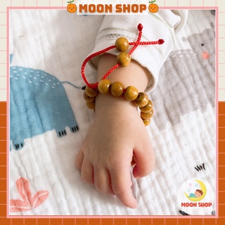 Vòng Dâu Cho Bé Sơ Sinh Làm Từ 100% Gỗ Dâu Tằm Thật Mang Lại Bình An , May Mắn Cho Bé M28