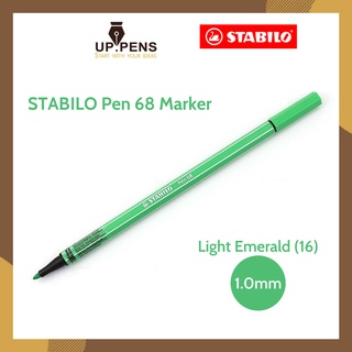 Bút lông màu Stabilo Pen 68 Marker - 1.0mm - Màu xanh lá (Light Emerald - 16)