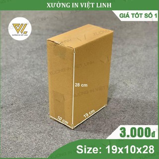 [Giá gốc tận xưởng] COMBO 50 Hộp 28x19x10 - Thùng Carton Đóng Hàng