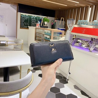 Ví dài cầm tay da dập họa tiết sang trọng full box kèm hộp hàng nhập Quảng châu loại 1 VDLV01 + hình thật