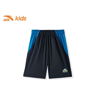 Quần short thể thao bé trai thương hiệu Anta Kids 352136311-2 lưng thun, chất mát, co giãn nhẹ