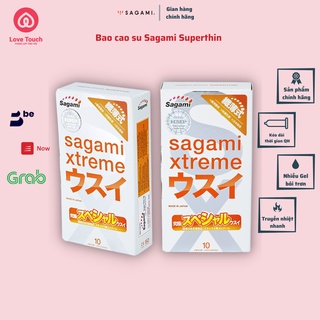 Combo 2 hộp 20 cái bao cao su siêu mỏng sagami Superthin kiểu dáng truyền thống cao cấp - LOVETOUCH