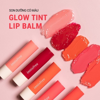 Son dưỡng có màu innisfree Glow Tint Lip Balm 3.5g