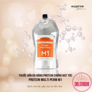 Thuốc uốn tóc đa năng Sophia Platinum M1 chống nát dành cho tóc trung bình 500ml Hàn Quốc