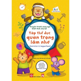 Sách - Combo Truyện tranh song ngữ Việt - Anh cho bé (12 tập)