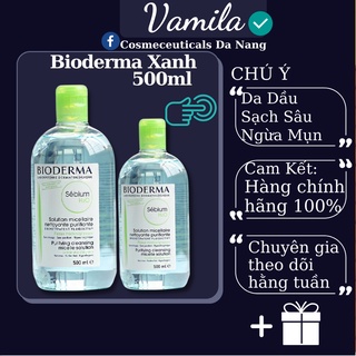 Tẩy Trang Bioderma Da Dầu Nắp Xanh 500ml Chính Hãng