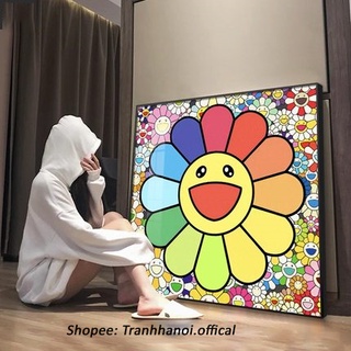 HD65 Tranh Treo Tường Phòng Khách Bức Hoa Hướng Dương Kèm Đinh/ Decor Phòng Khách/ Phòng Ngủ/ Home Stay/ Quà tặng khách