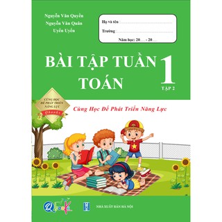 Sách - Bài Tập Tuần Toán 1 - Cùng Học Để Phát Triển Năng Lực - Tập 2 (1 cuốn)