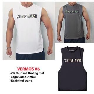 Áo Ba Lỗ Tập Gym Nam,Áo Tanktop VERMOS Camo V6