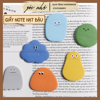 Giấy nhớ hình hạt đậu nhiều cảm xúc dễ thương dùng take note dán tủ lạnh dán sổ cute gocnha Góc Nhà NOTE011