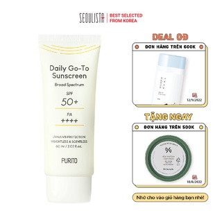 Kem chống nắng dạng lai PURITO Daily Go-To Sunscreen 60ml