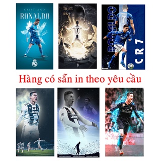poster tranh treo cầu thủ bóng đá ronaldo cr7