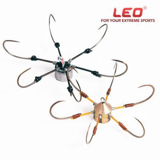 Móc câu cá lục giác LEO LE27715 cao cấp chính hãng bằng thép cacbon siêu bền