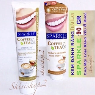 Kem đánh trắng răng đặc biệt cho người uống Trà &amp; Cafe SPARKLE COFEE &amp;TEA Thái lan 90g
