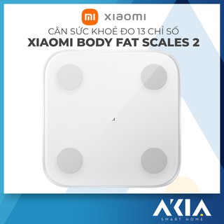 Cân Xiaomi Body Fat Scales 2 - Cân điện tử thông minh Đo 13 Chỉ Số Cơ Thể, Đưa ra gợi ý sức khỏe, Kết nối app Mi Home